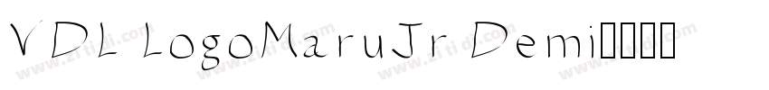VDL LogoMaruJr Demi字体转换